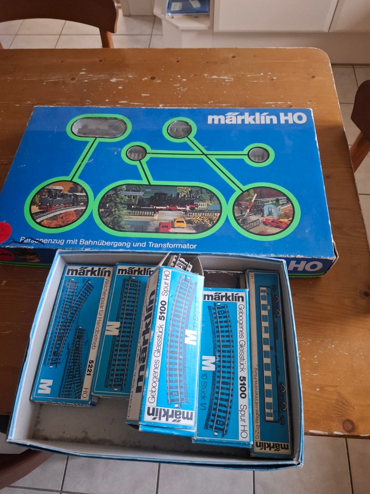 Märklin HO Treinset met Locomotief, Wagons en Rails, Hobby en Vrije tijd, Wisselstroom, Ophalen of Verzenden, Analoog, Märklin