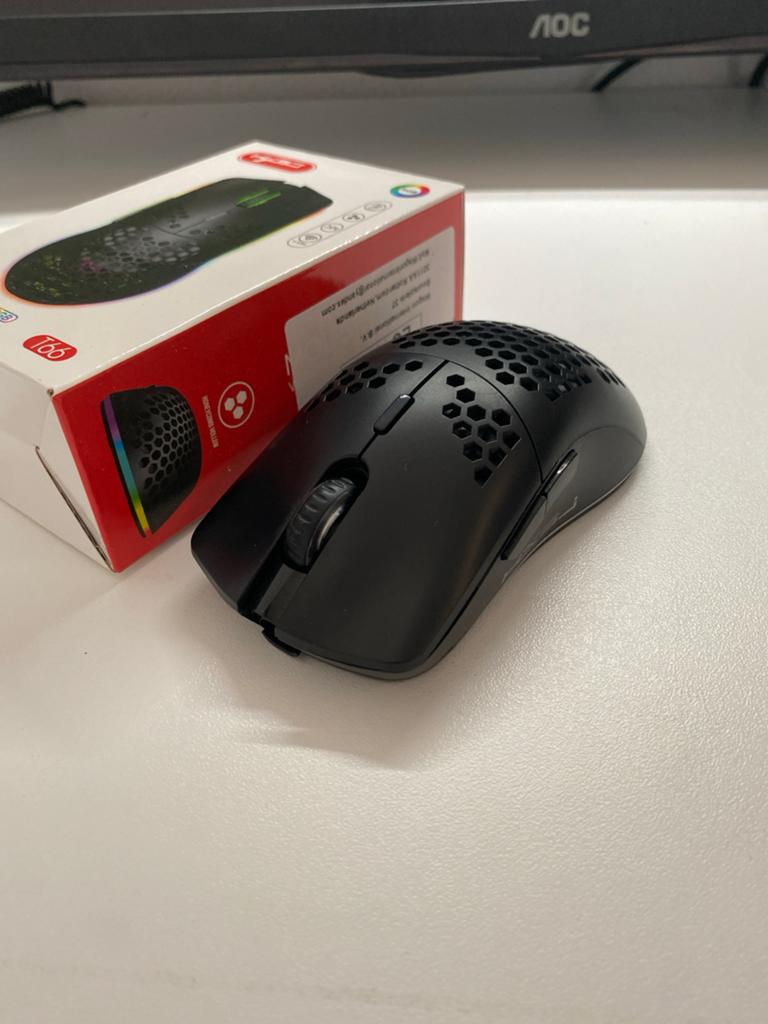 HXSJ T66 Draadloze Gaming Muis RGB, Computers en Software, Muizen, Rechtshandig, Muis, Ophalen of Verzenden, Zo goed als nieuw