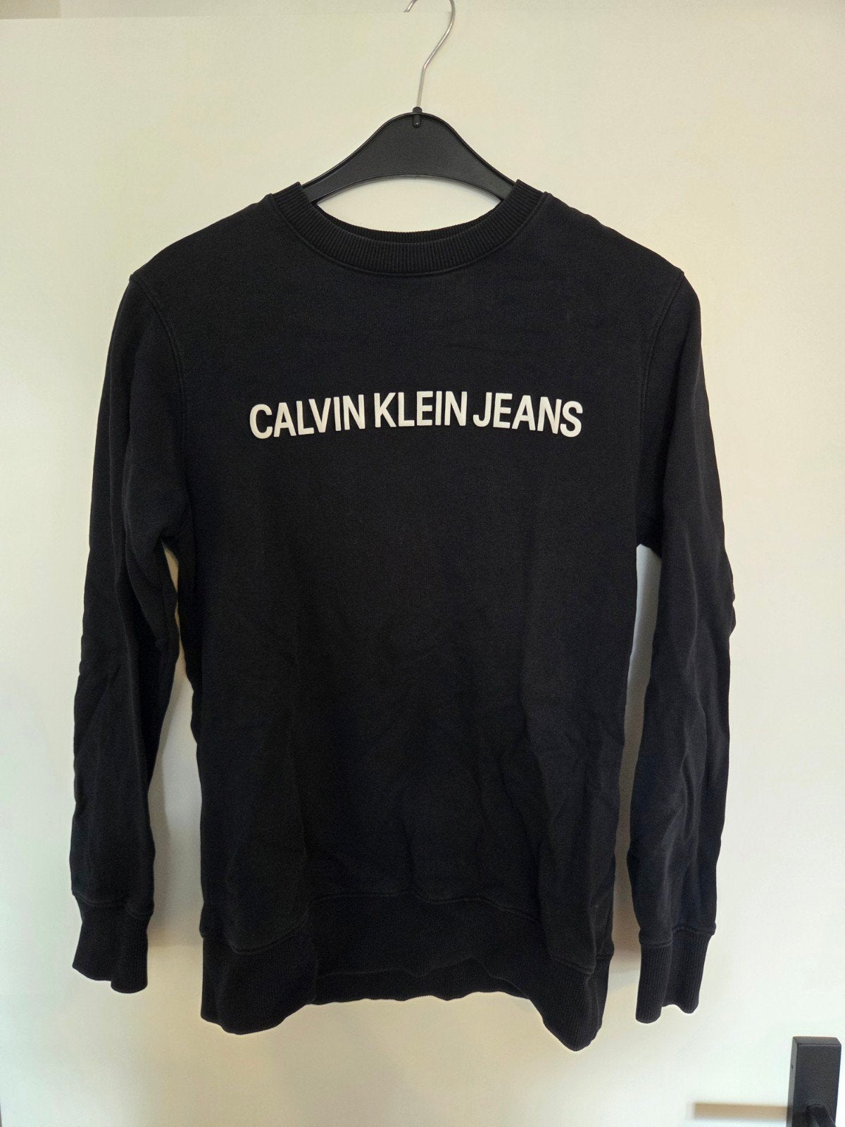 Calvin Klein Jeans Heren Sweater/ Trui, Maat 48/50 (M), Zwart, Ophalen of Verzenden, Gedragen