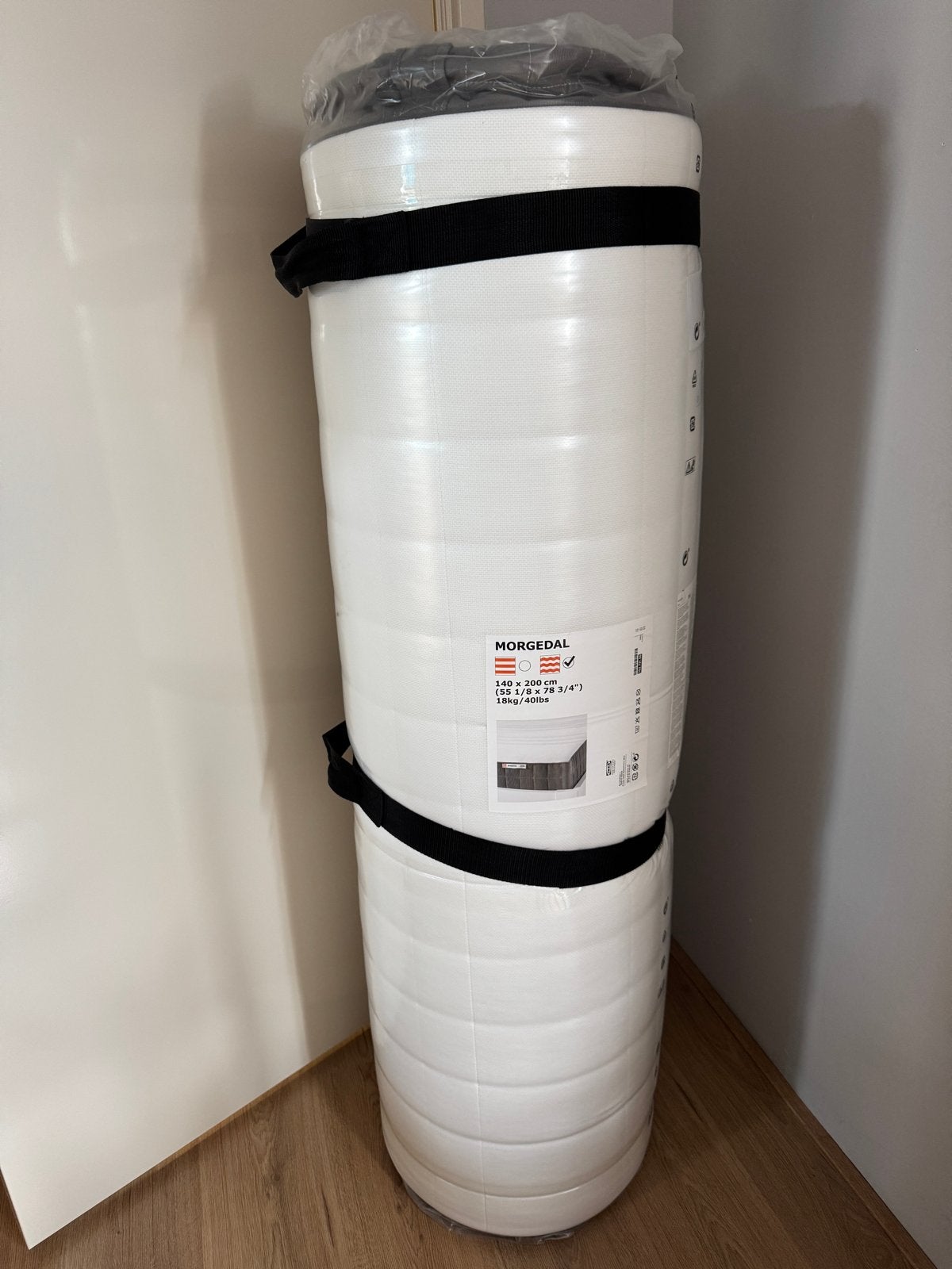 IKEA Morgedal matras 140x200 middelhard - Nieuw, Ophalen, 140 cm, Matras, 200 cm