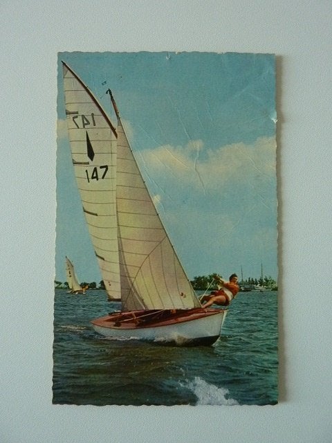 Terhorne aan de wind zeilen op de Friese meren, Ophalen, 1960 tot 1980, Gelopen, Friesland