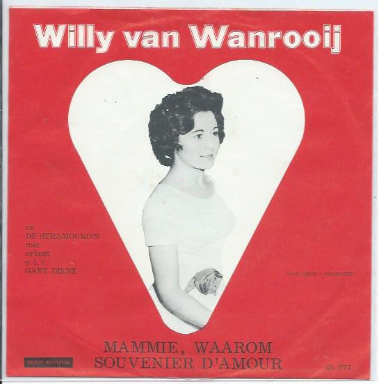 Willy van Wanrooy- en Stramouko's- Souvenir d' Amour, Verzenden, 7 inch, Levenslied of Smartlap, Fotohoes