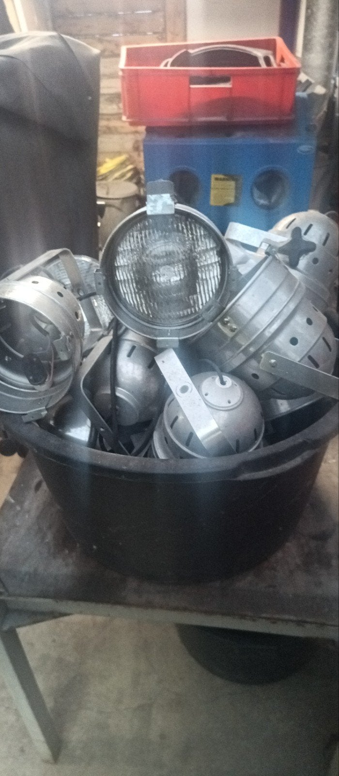 Partij oude theater lampen - Vintage spots voor decoratie, Ophalen of Verzenden