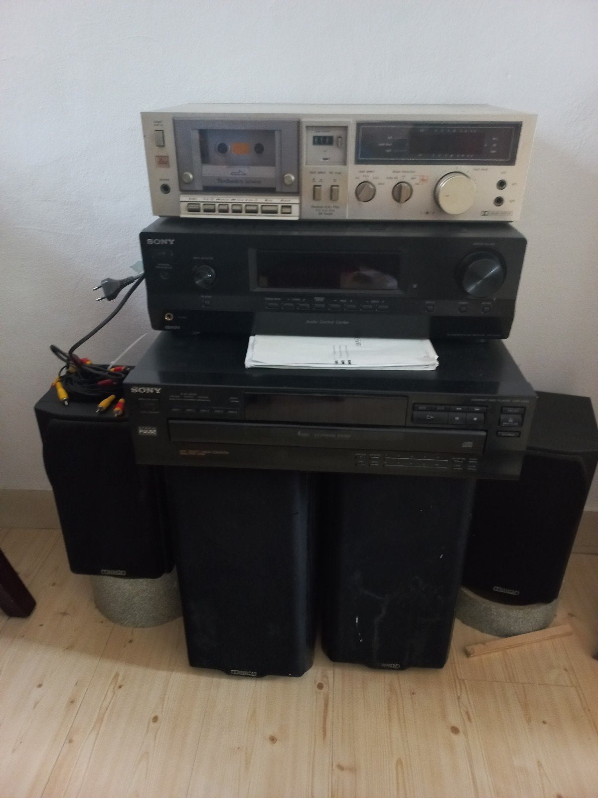 Complete Sony & Technics Hifi Set met Mission Speakers, Audio, Tv en Foto, Stereo-sets, Ophalen