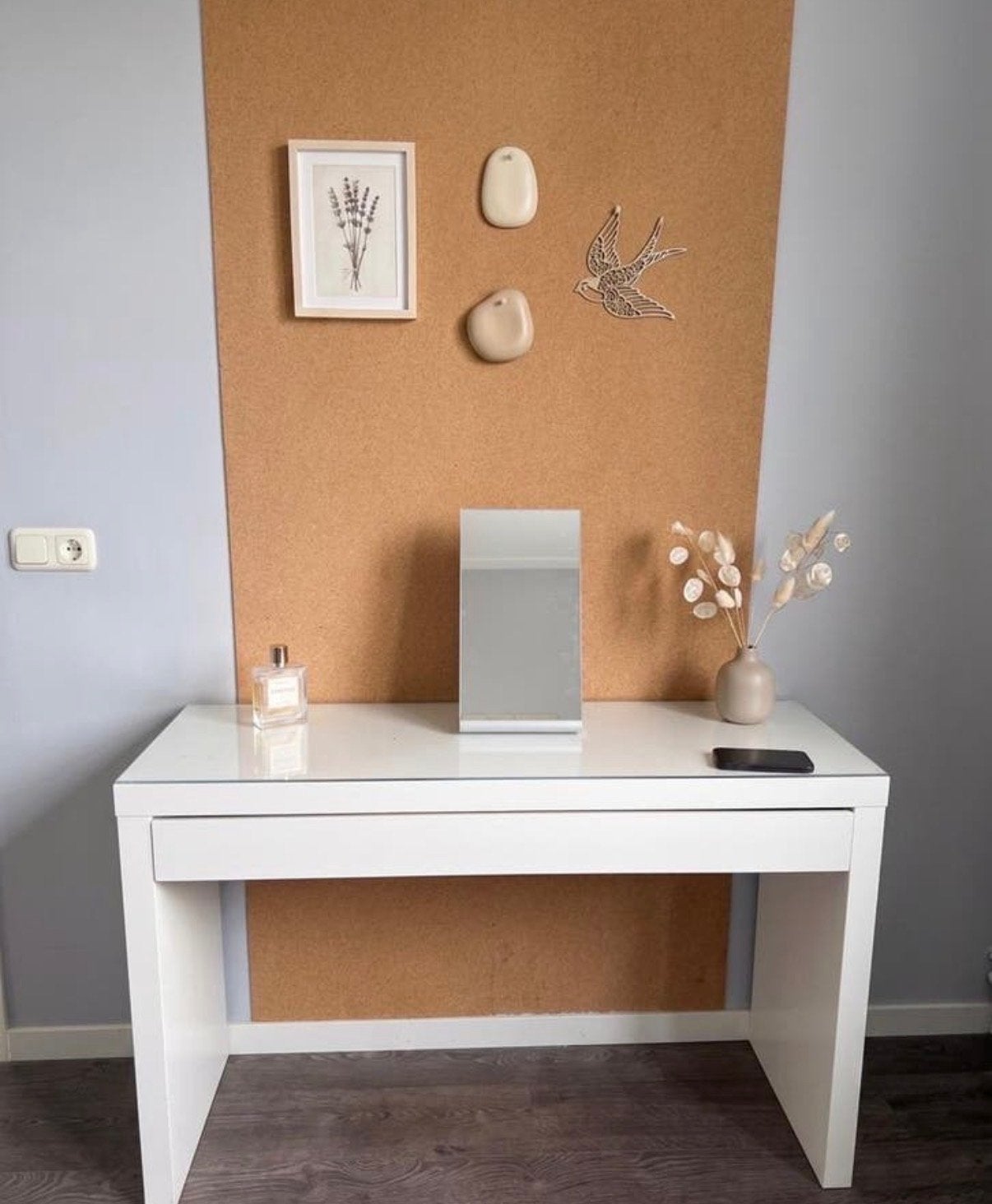 IKEA MALM toilettafel wit - 120x41x78 cm (met lichte schade), Huis en Inrichting, Tafels | Kaptafels, Gebruikt, 100 tot 150 cm