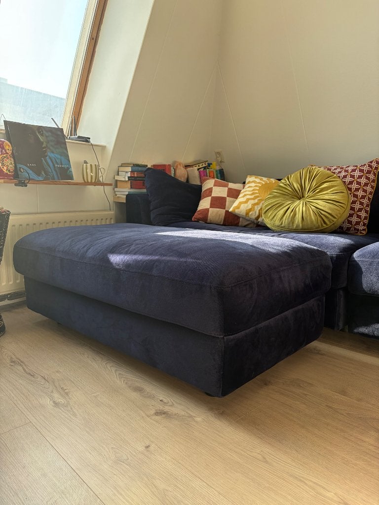 Hocker/poef, Huis en Inrichting, Banken | Voetenbanken en Poefen, Ophalen, Overige materialen, 100 tot 125 cm, Zo goed als nieuw