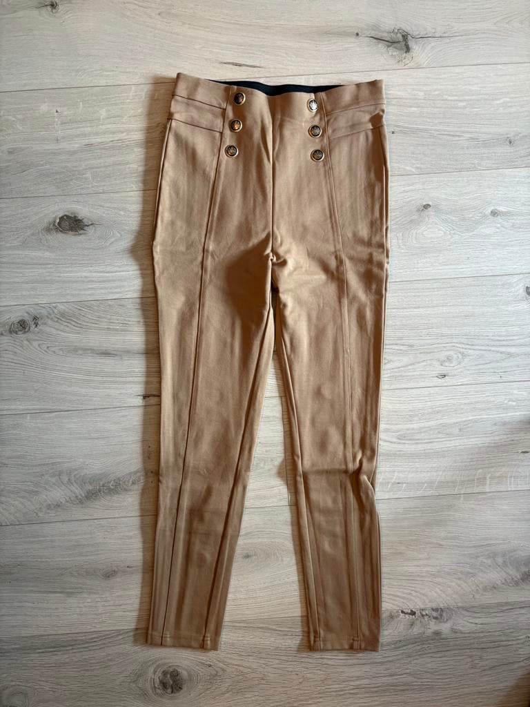 Zara legging met gouden knopen, Kleding | Dames, Verzenden, Zo goed als nieuw, Zwart, Lang