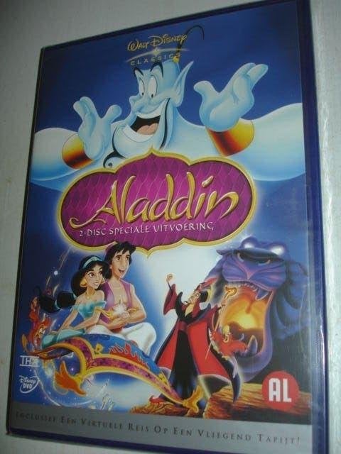 Aladdin- Walt Disney- 2-DVD uitvoering- 2-DVD- (NIEUW/SEAL), Alle leeftijden, Verzenden, Nieuw in verpakking, Amerikaans