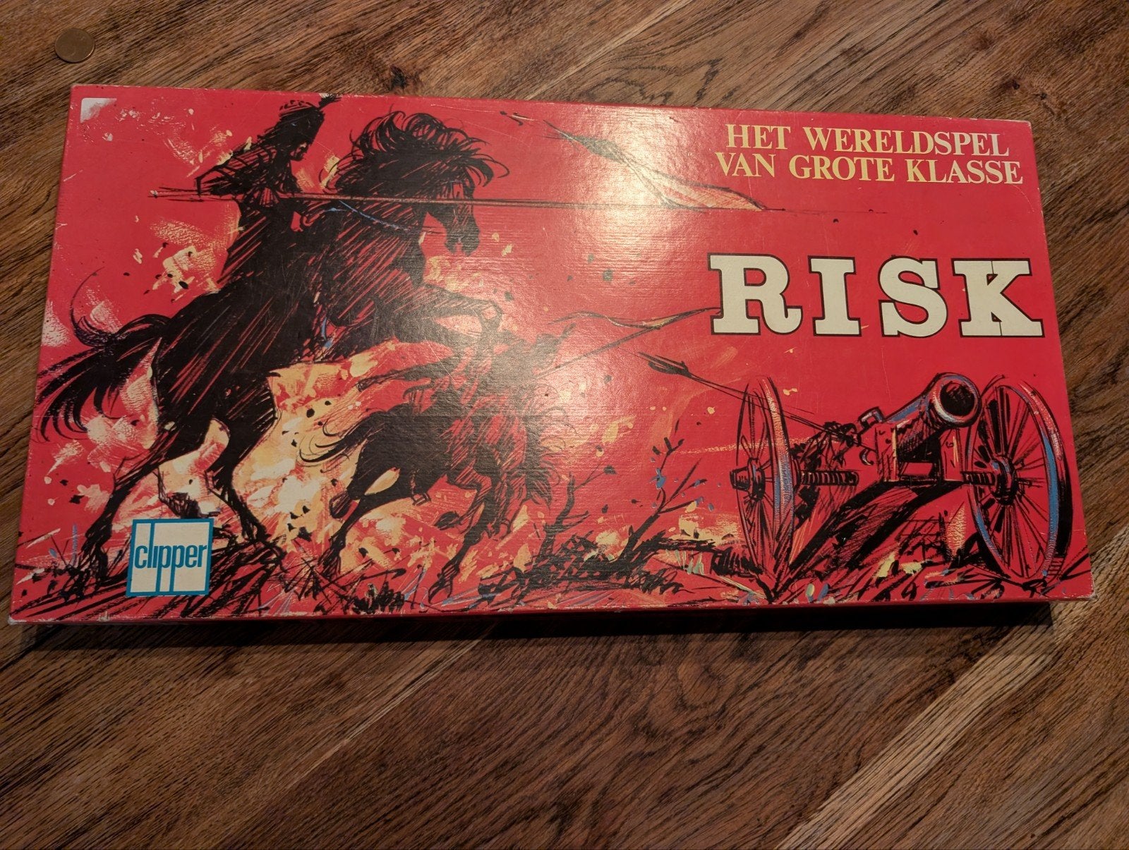 Vintage Risk bordspel - Compleet en in mooie staat, Ophalen of Verzenden, Zo goed als nieuw, Clipper Games & Toys B.V.