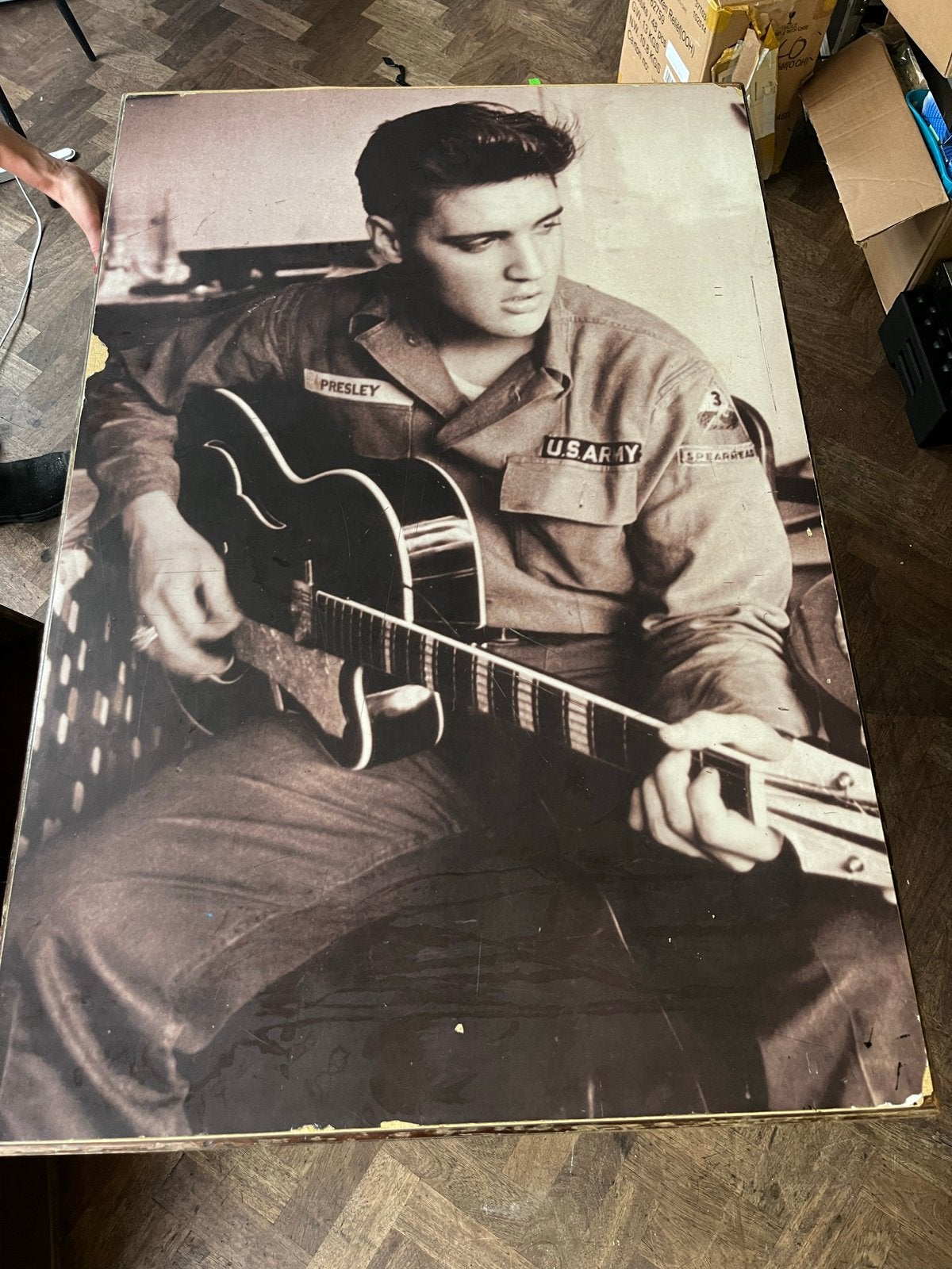 Klaptafels met Elvis Presley, Marilyn Monroe en John Lennon, Ophalen, Overige materialen, Gebruikt, 100 tot 150 cm