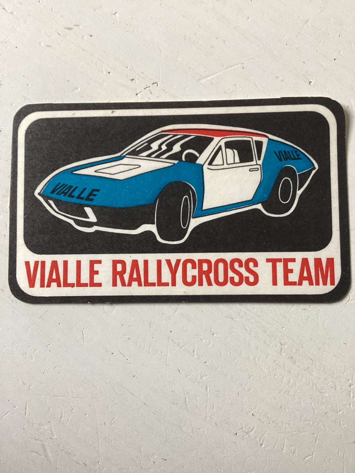 Sticker Vialle Rallycross Team, Verzamelen, Stickers, Verzenden, Zo goed als nieuw, Sport