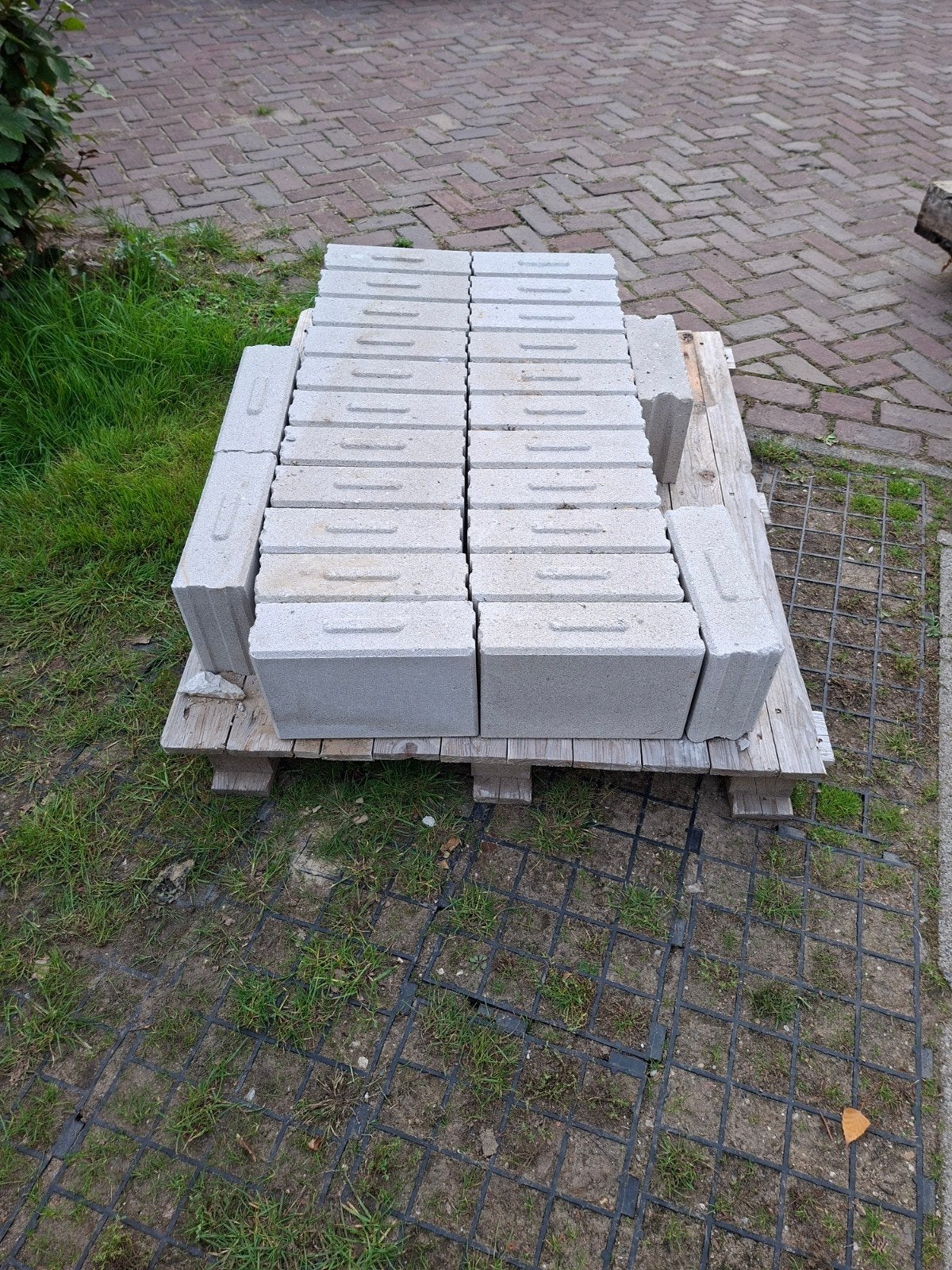 vellingkantblokken blokken, Ophalen, Kalkzandstenen
