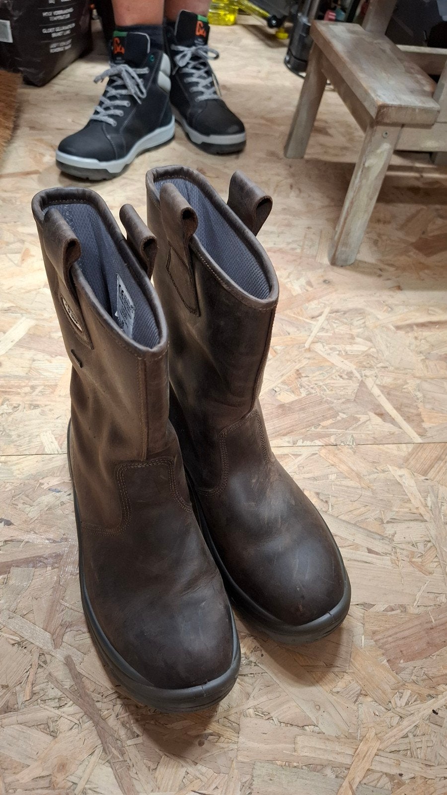 Grisport S3 werklaarzen donkerbruin maat 46 zgan, Grisport, Bruin, Verzenden, Zo goed als nieuw