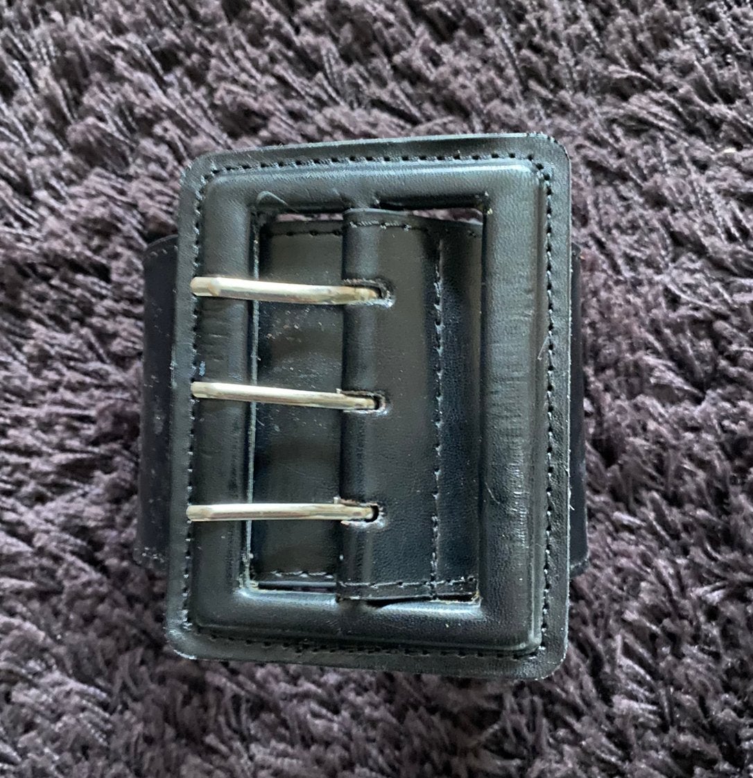Bijenkorf riem, leer, zwart, breedte 8cm, nieuw, Zwart, Nieuw, Tailleriem, Ophalen of Verzenden