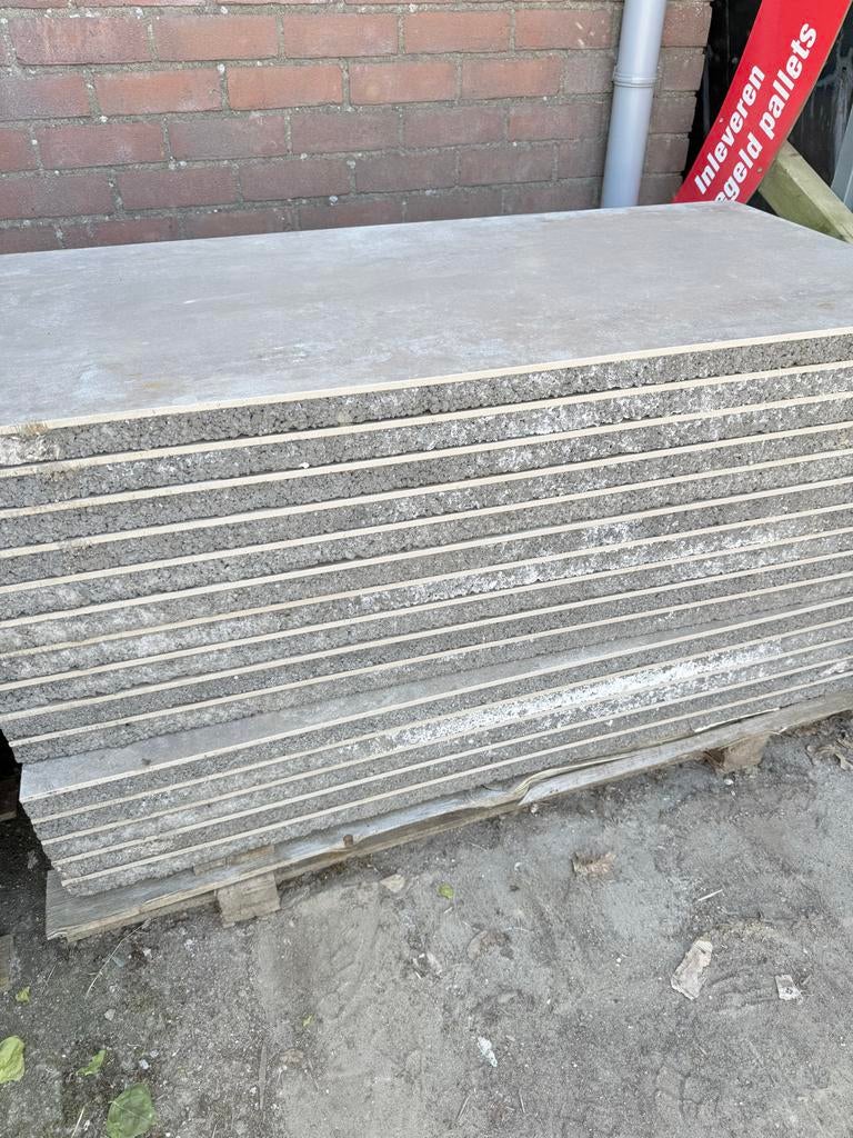 Gebruikte betonplaten - Ideaal voor diverse projecten, Doe-het-zelf en Verbouw, Platen en Panelen, Ophalen, Gebruikt, Overige materialen