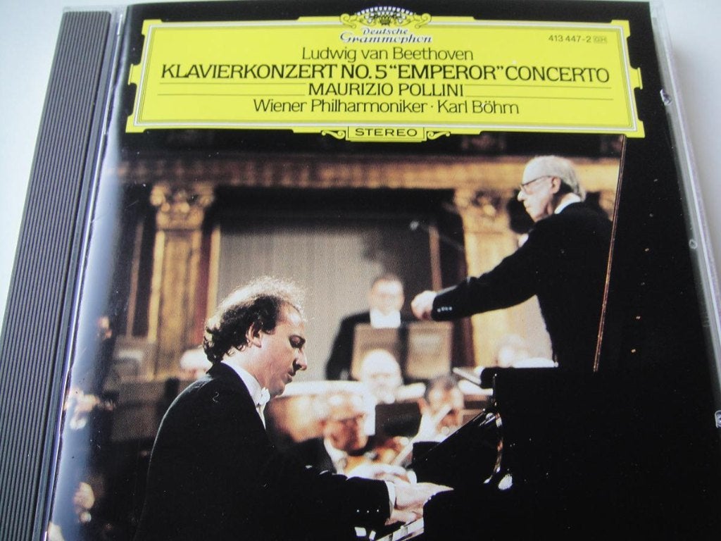 BEETHOVEN Klavierkonzert no. 5 CD POLLINI BÖHM DG NIEUWSTAAT, Ophalen of Verzenden, Classicisme, Zo goed als nieuw, Orkest of Ballet