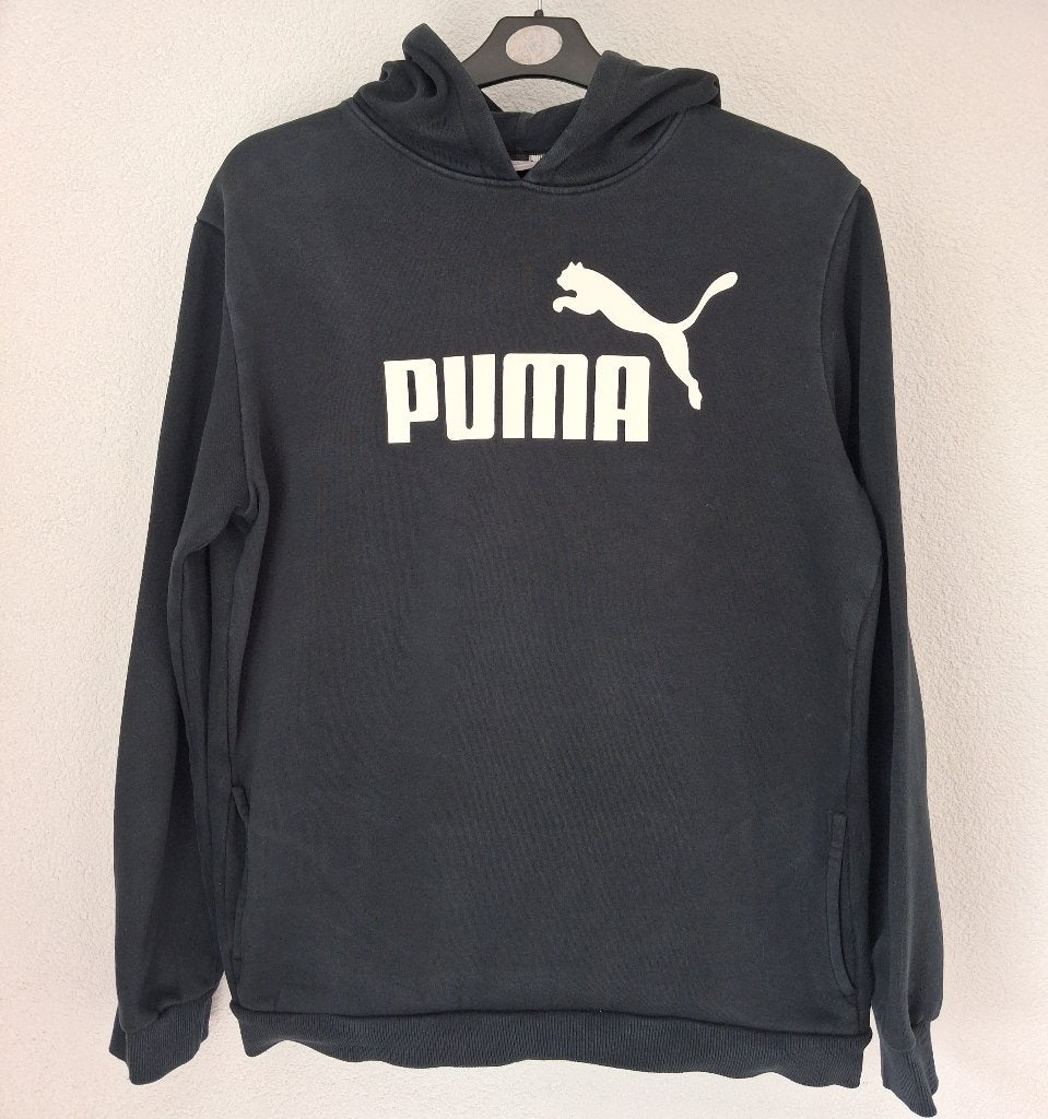 Puma Essentials Logo Hoodie - Maat 176, Gebruikt, Jongen of Meisje, Trui of Vest, Puma