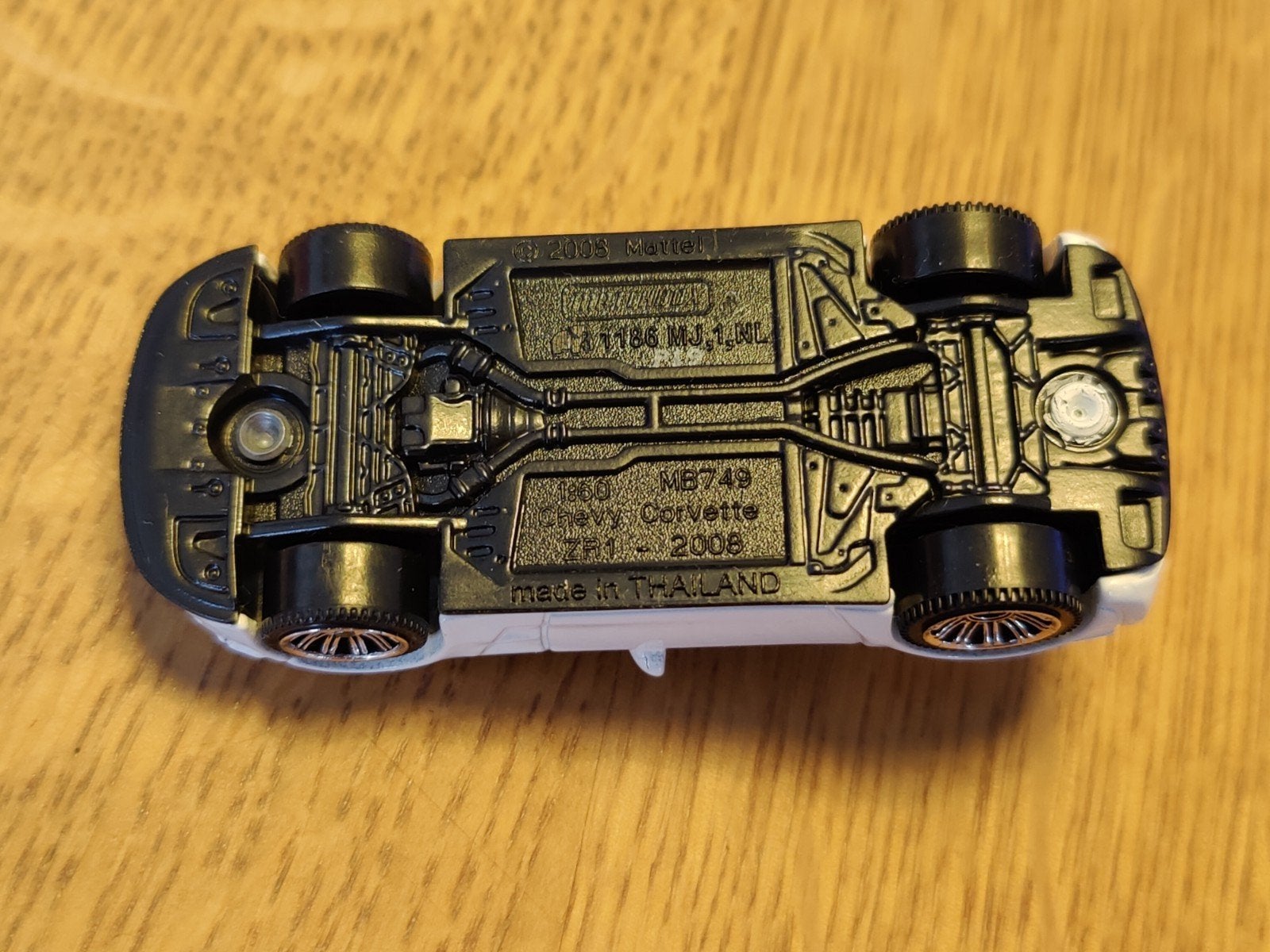 Matchbox Chevy Corvette WIT, Ophalen of Verzenden, Zo goed als nieuw, Auto