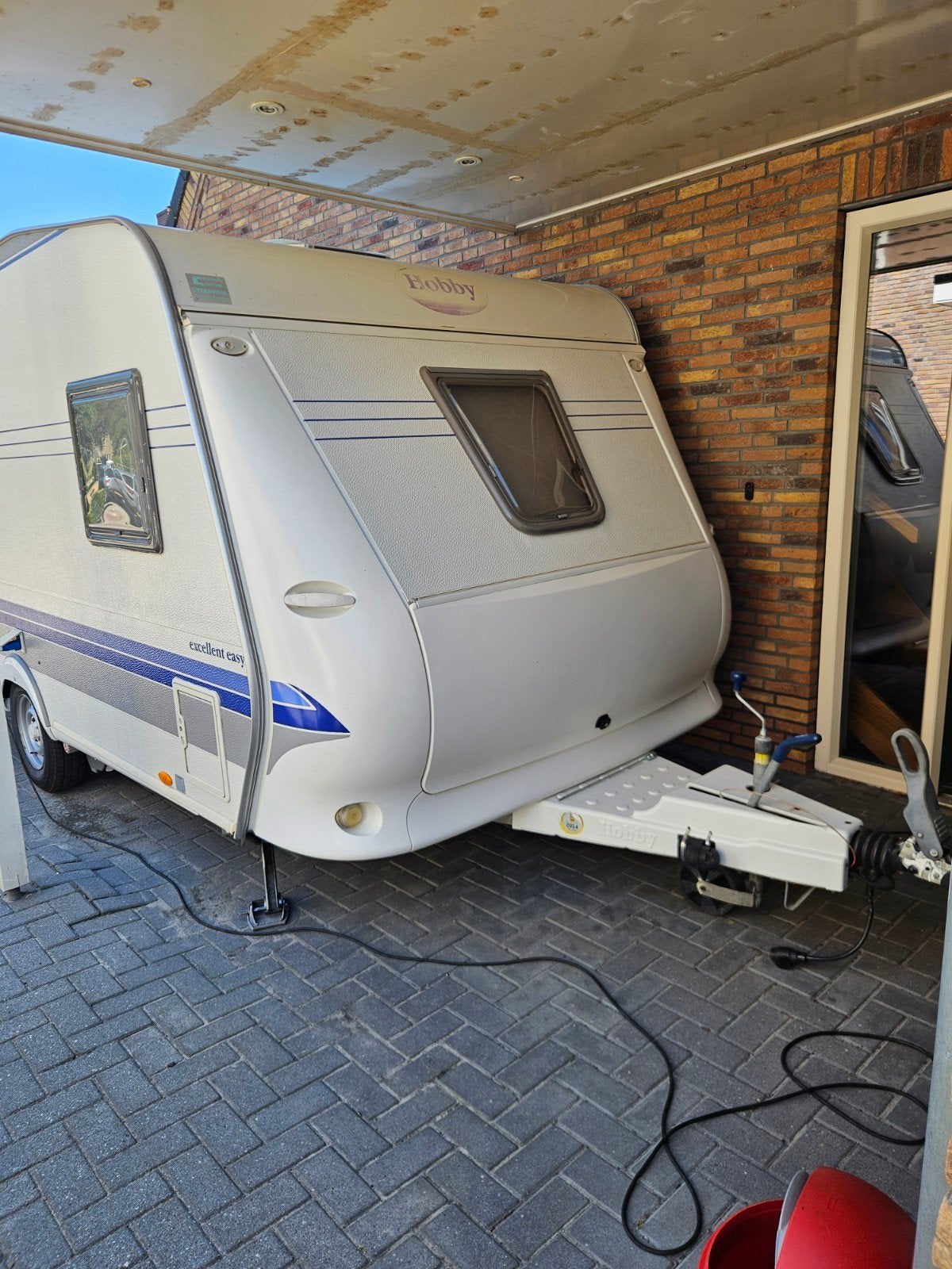 Hobby Excellent Easy 460 UFE 2007 caravan met mover en voort, Caravans en Kamperen, Caravans, Vast bed, Hobby, Particulier, 4 tot 5 meter