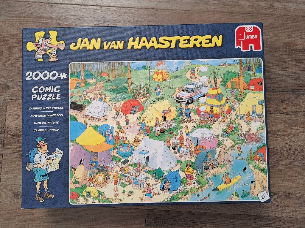 Jan van Haasteren - Kamperen in het bos, Hobby en Vrije tijd, Denksport en Puzzels, Ophalen of Verzenden, Meer dan 1500 stukjes