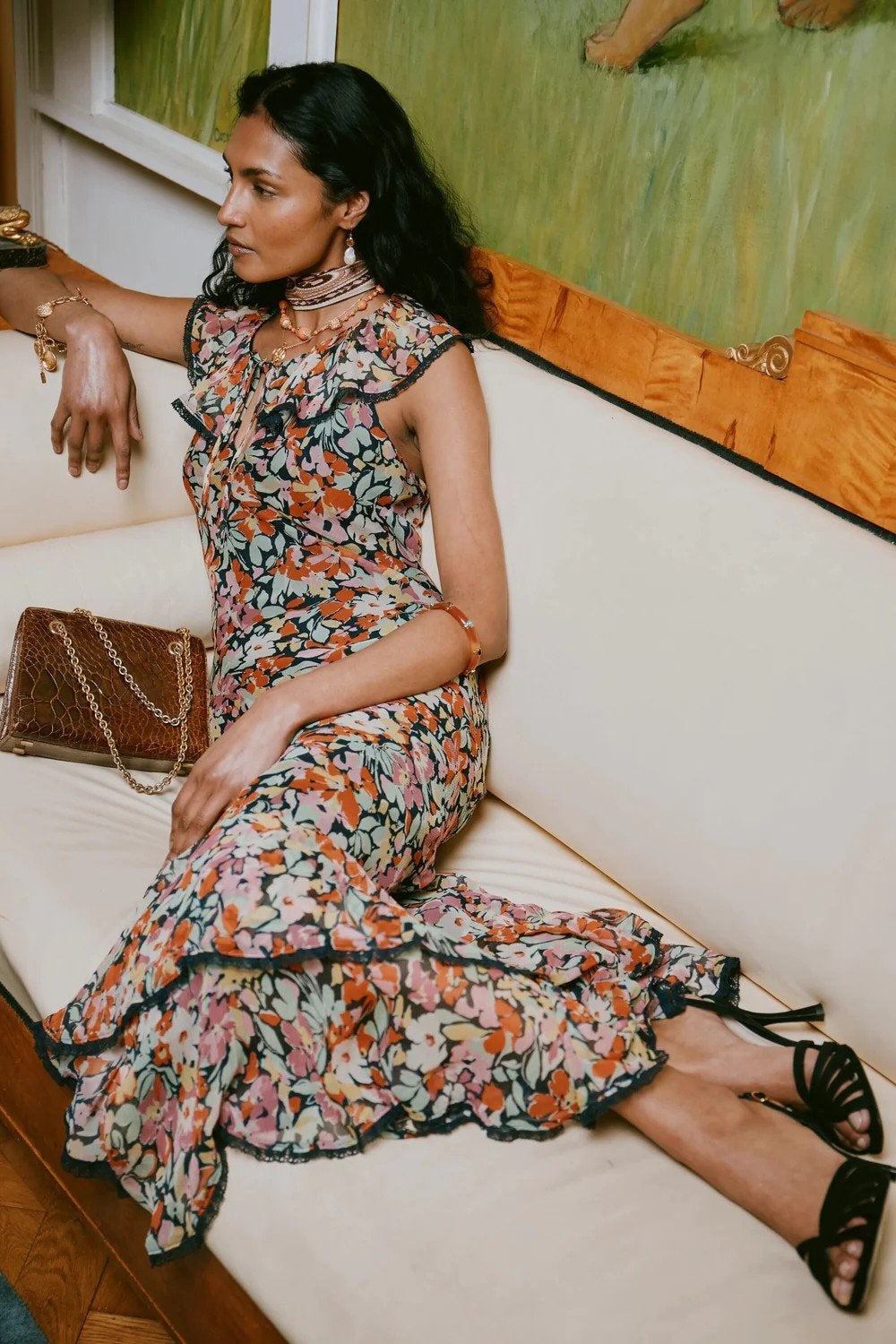 Rixo print maxi dress nieuw, Maat 38/40 (M), Overige kleuren, Nieuw, Ophalen of Verzenden
