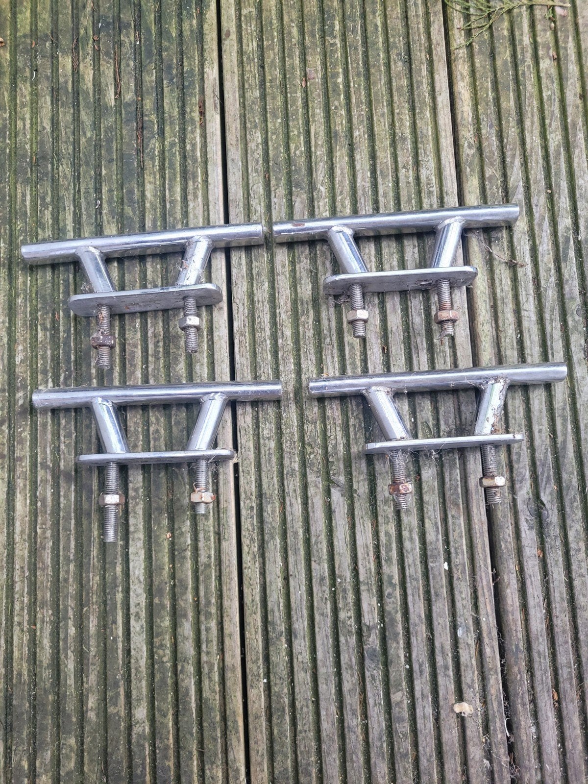 RVS bolders voor boot of steiger- Set van 4, Ophalen of Verzenden, Gebruikt, Overige typen