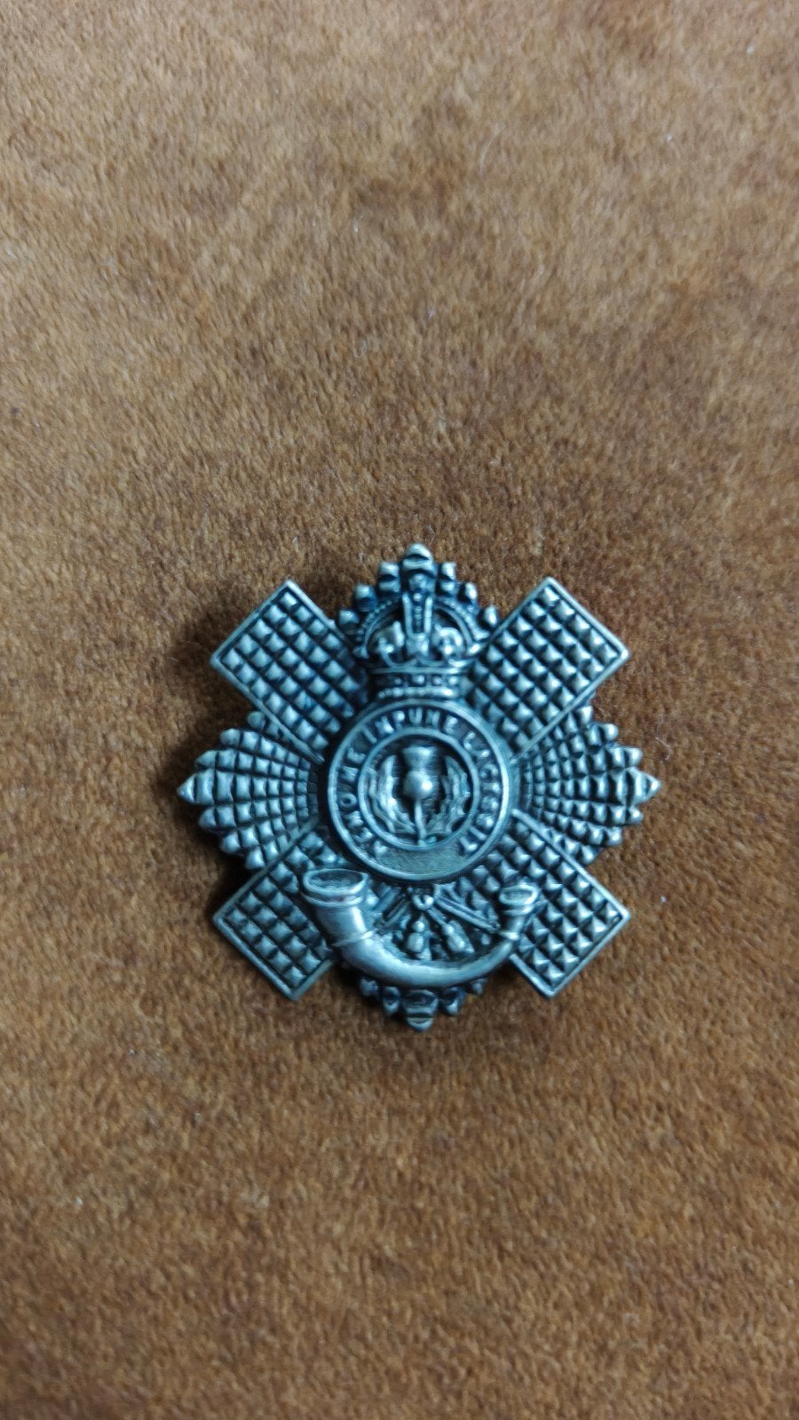 WW2 Sweatheart brooch 4/5 Royal Scots., Ophalen of Verzenden, Landmacht, Engeland, Embleem of Badge