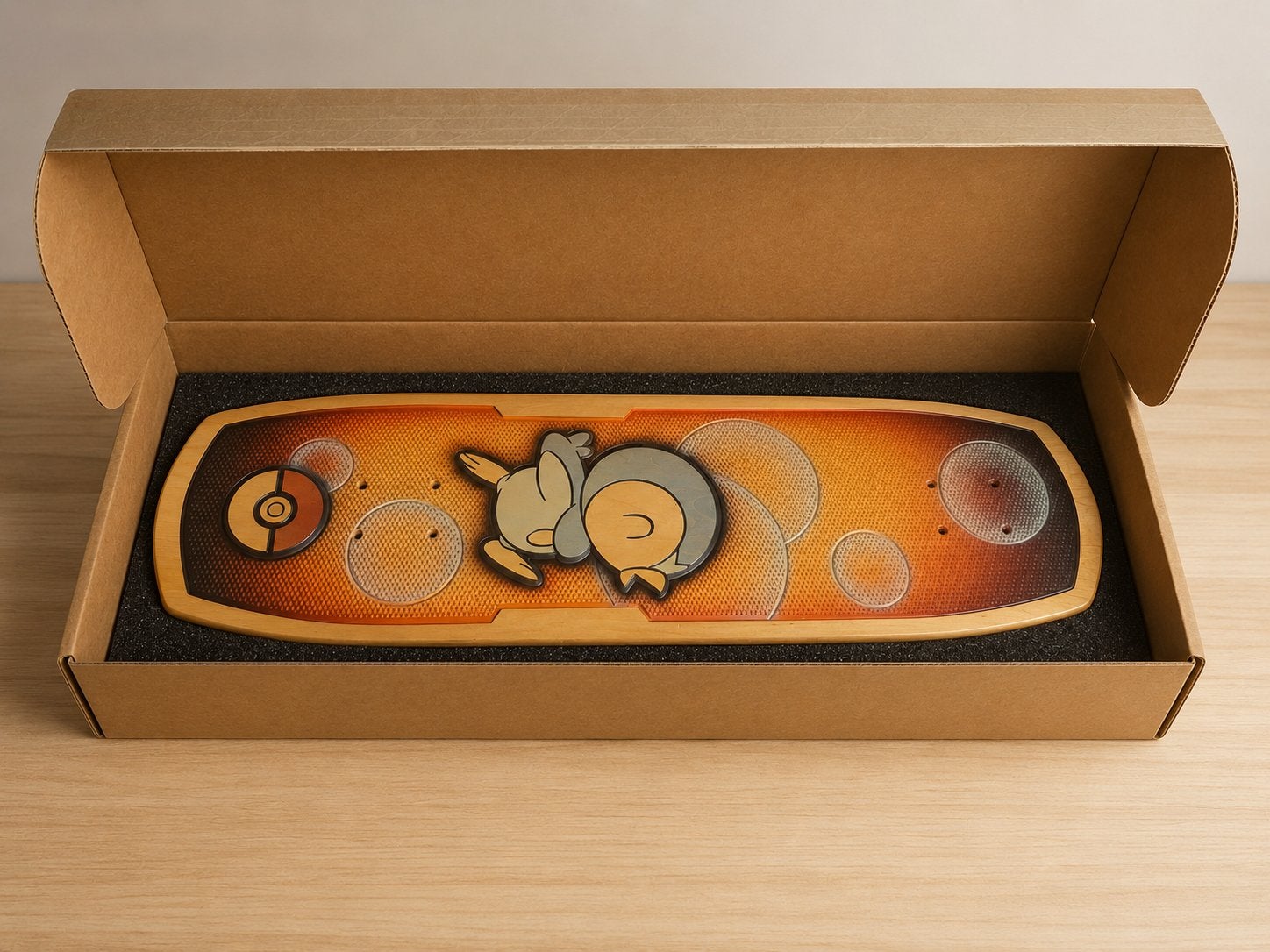 Bear Walker x Pokémon Piplup Skateboard+Authenticiteitskaart, Sport en Fitness, Skateboarden, Ophalen of Verzenden, Nieuw, Skateboard