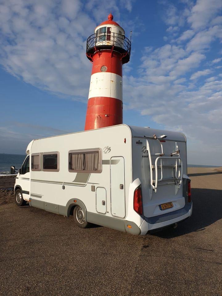 te koop Renault master camper knaus 2010, Ringverwarming, Tot en met 3, Particulier, Luifel