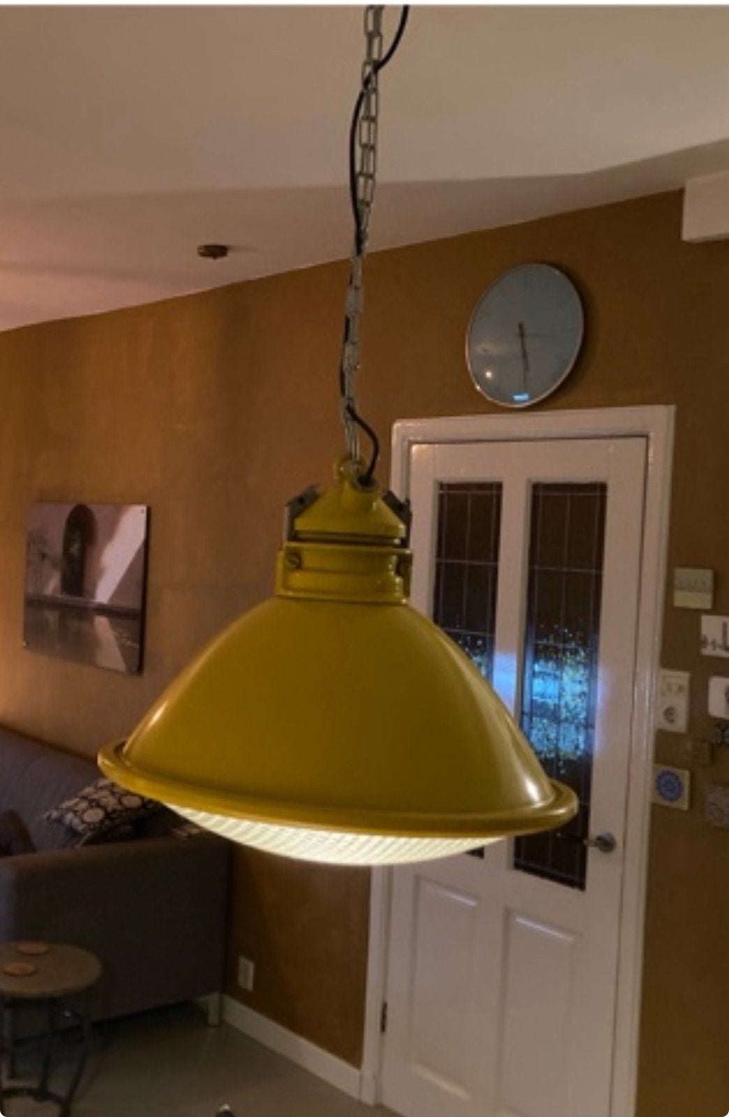 Lampen industrieel, Huis en Inrichting, Lampen | Hanglampen, Ophalen, Zo goed als nieuw