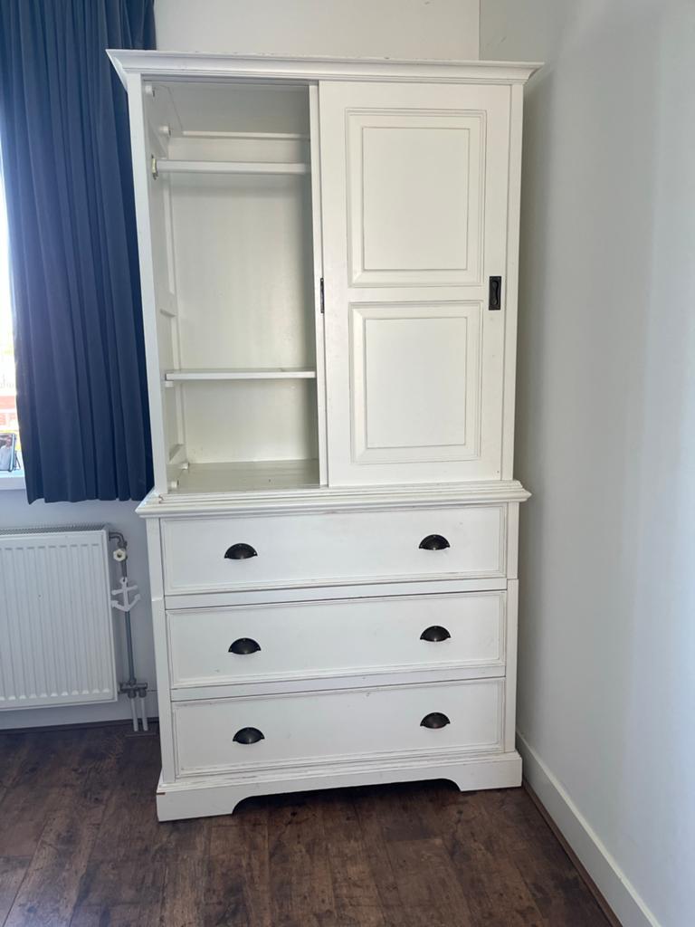 Prachtige Kast - Wit, Ophalen, Gebruikt, 50 tot 70 cm, 105 cm of meer