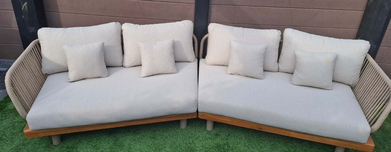 NOUS Garden Montes Hoek Loungeset – Zo Goed Als Nieuw, Ophalen, 4 zitplaatsen, Nieuw, Loungeset