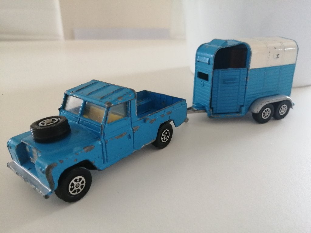 Corgi toys Landrover 109 W.B + horce-box beaufort double, Ophalen of Verzenden