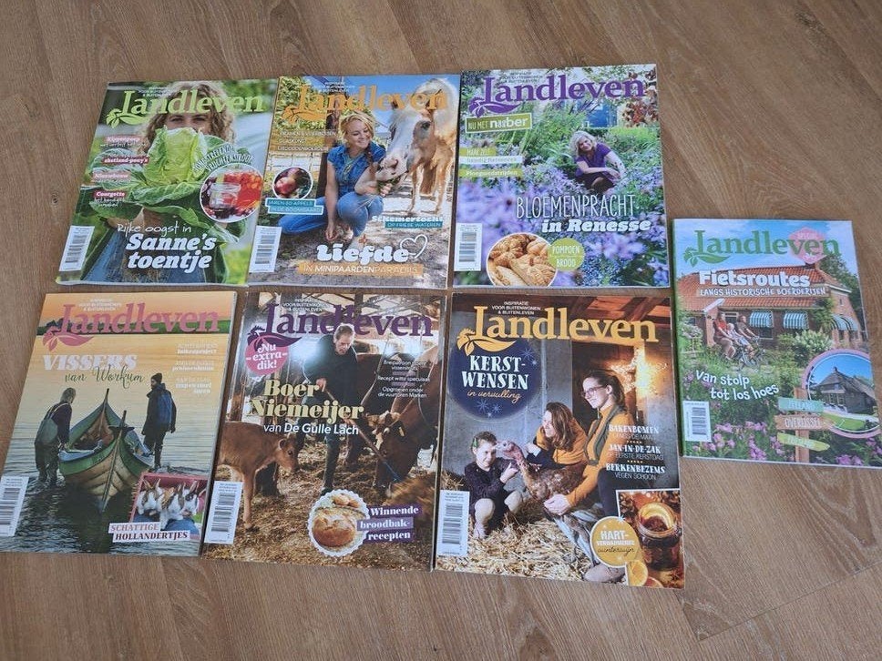 Landleven juli t/m december 2024 + fietsroute special, Ophalen of Verzenden, Gelezen, Overige typen