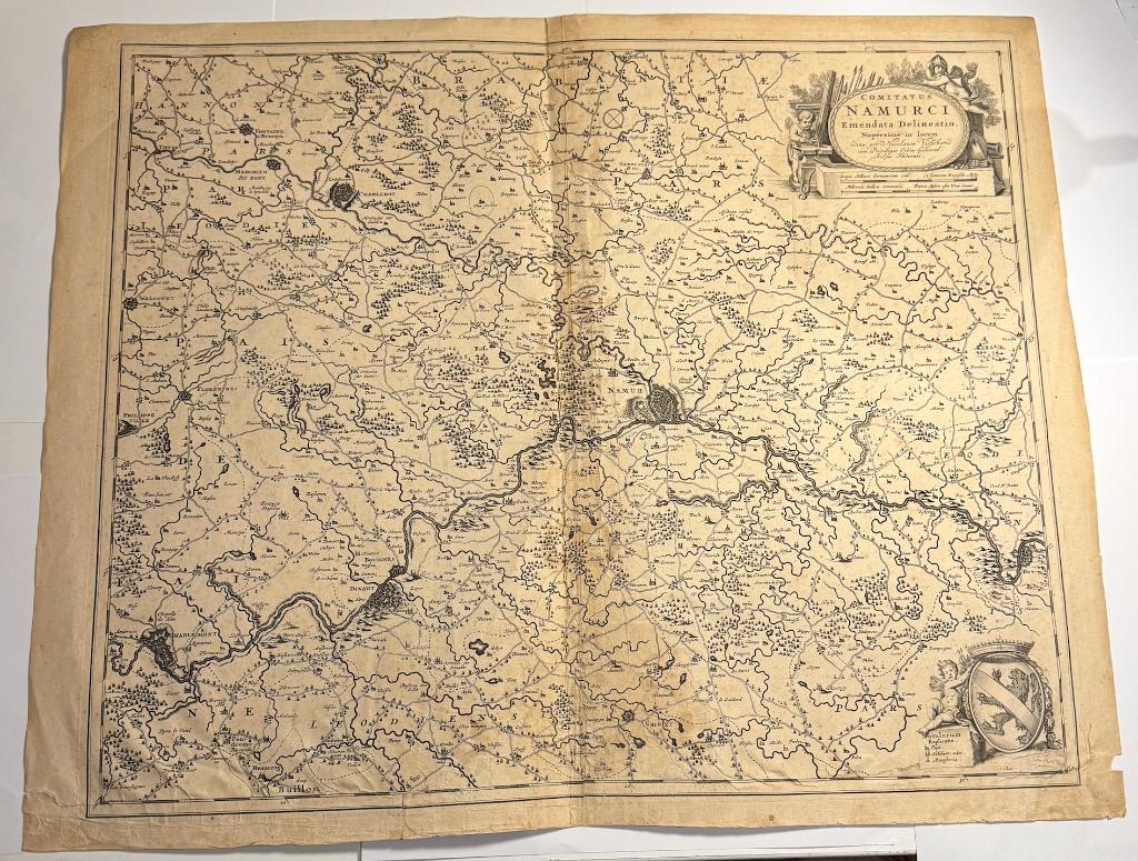Kaart Namen Nicolaes Visscher circa 1670 - XL, 46 cm, Cartografie, Gravure, 56 cm