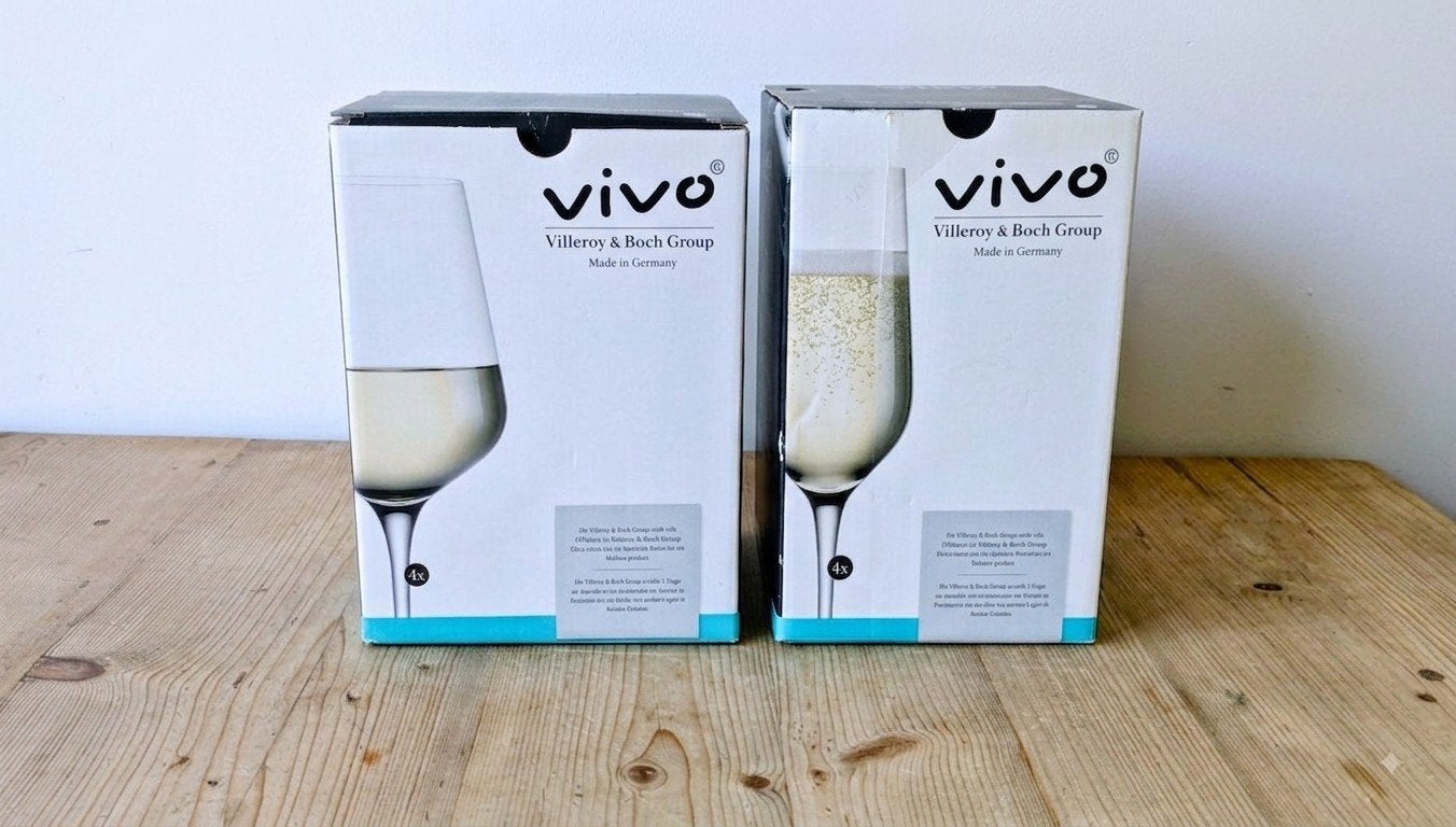 Vivo Villeroy & Boch Group wijnglazen set (wit, champagne), Ophalen, Glas of Glazen, Vivo, Glas