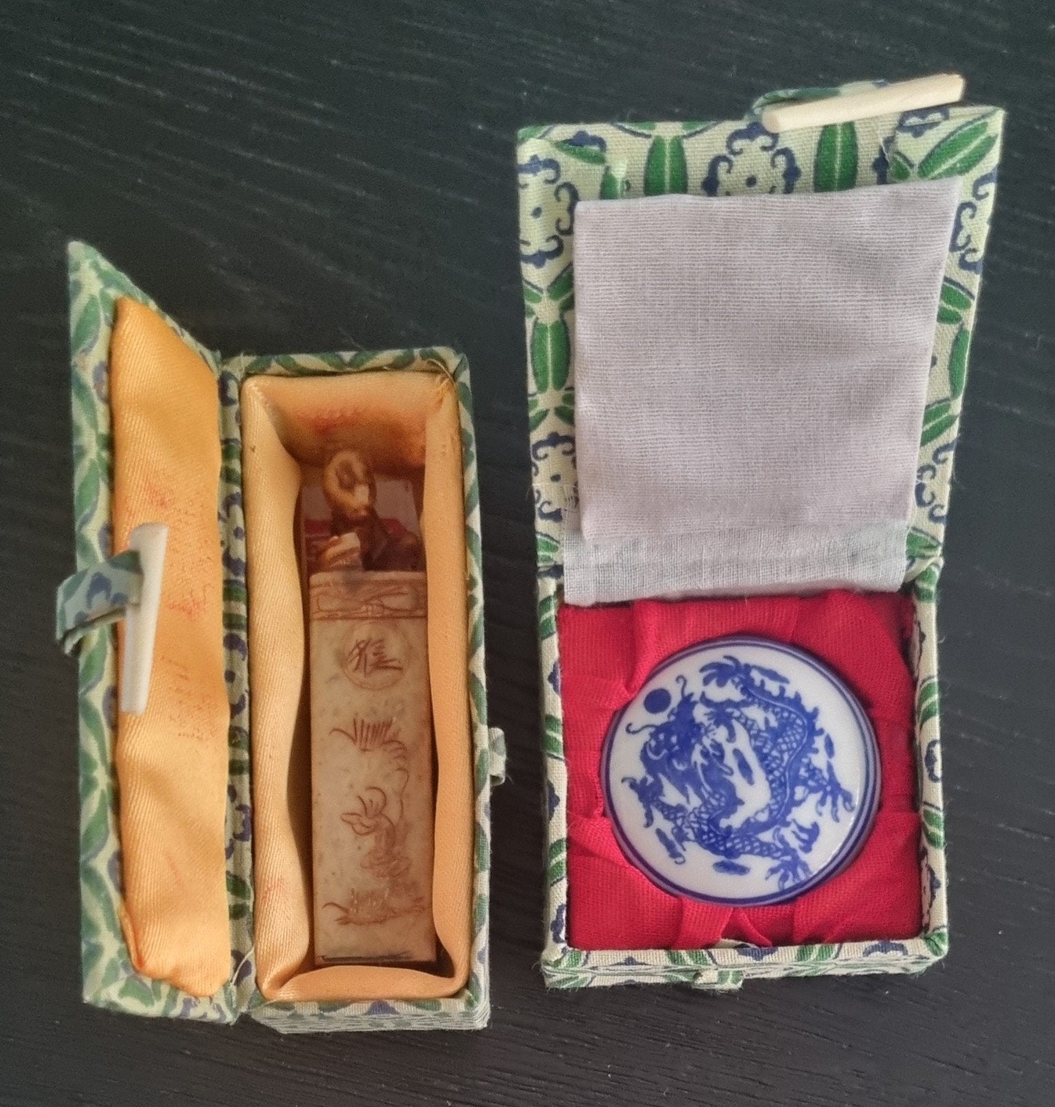 Originele Chinese speksteen chopstempel met aap en inkt, Antiek en Kunst, Ophalen of Verzenden
