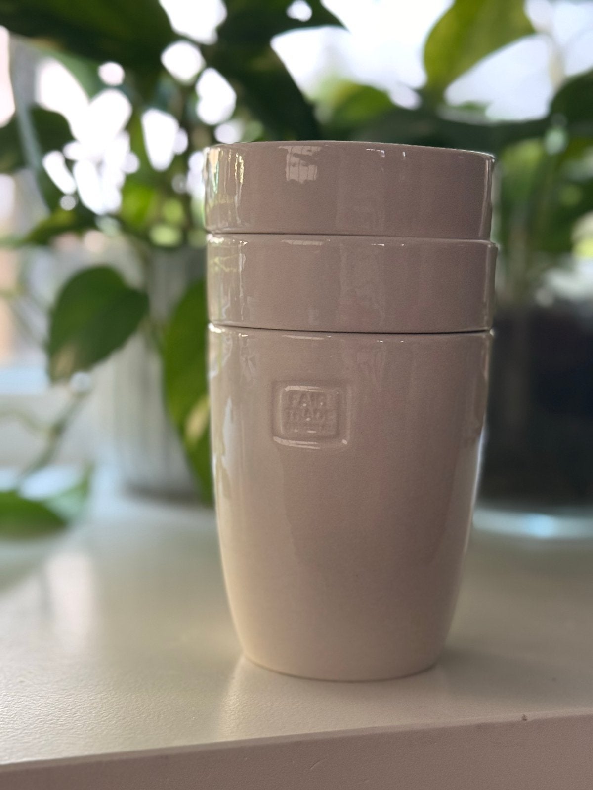Fair Trade Original keramische theemok met theezeef, Overige merken, Keramiek, Zo goed als nieuw, Modern