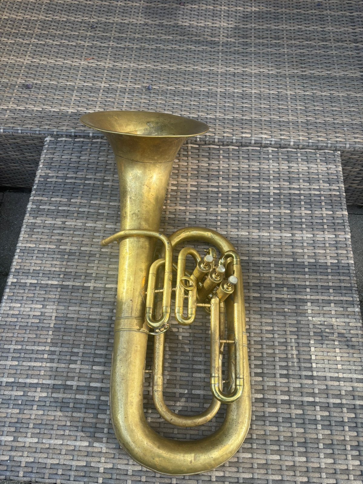 Frontbell bariton , King usa, gebruikt, Muziek en Instrumenten, Ophalen, Gebruikt, Euphonium of Tenortuba