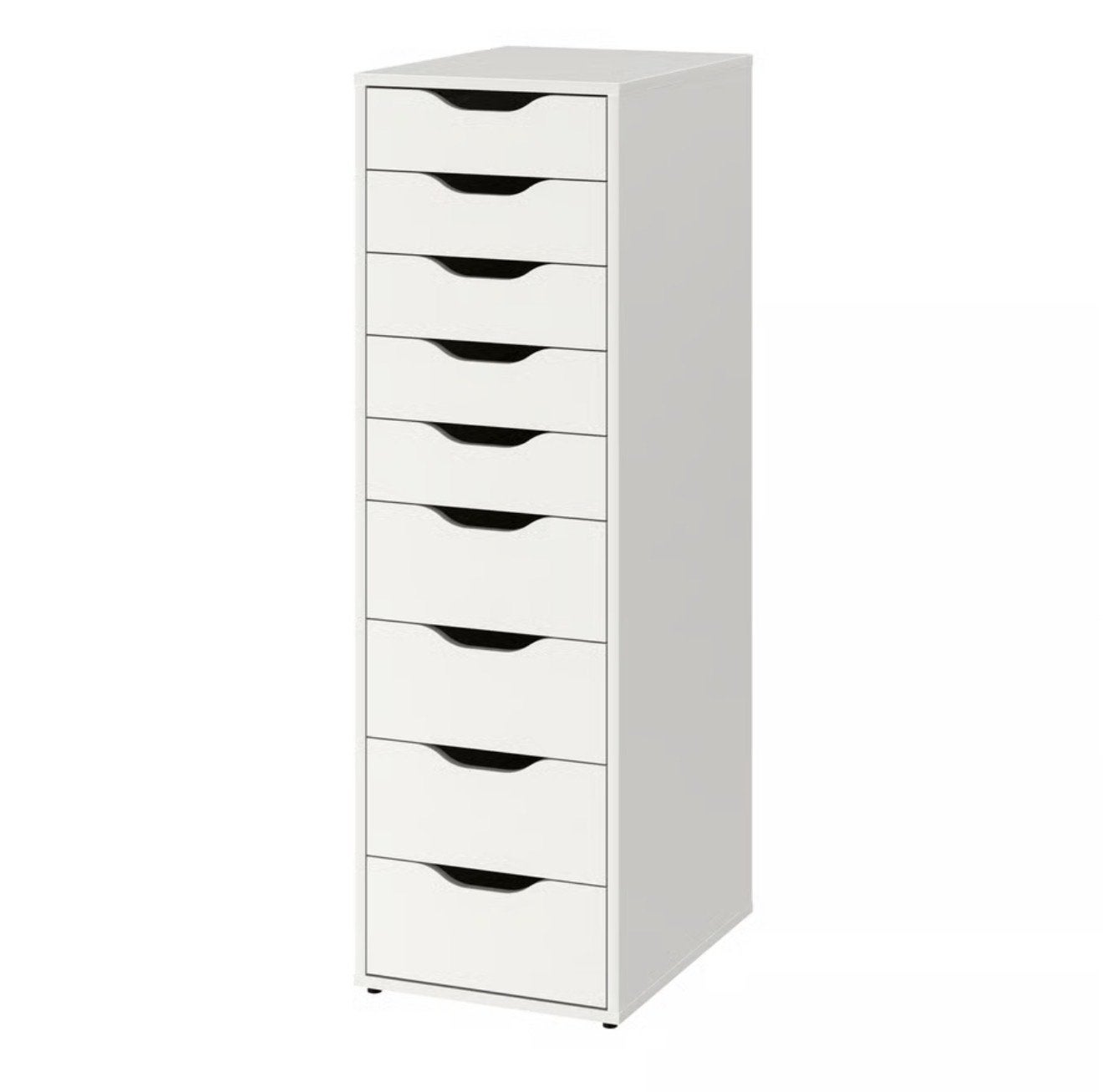 IKEA ALEX ladeblok met 9 lades, wit, 36x116 cm, Huis en Inrichting, Ophalen, Minder dan 50 cm, Gebruikt, 5 laden of meer