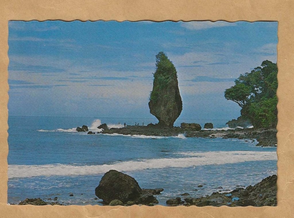 Ansichtkaart Indonesië - Batu Layar, Pangandaran, Ophalen of Verzenden, 1980 tot heden, Gelopen, Buiten Europa