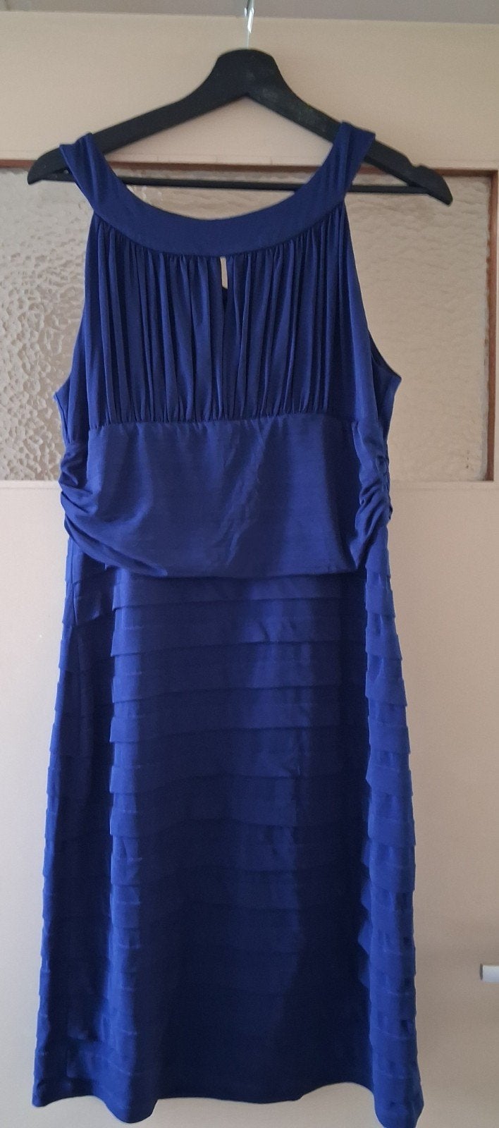 AA Studio Kobaltblauwe Cocktailjurk Maat M, Maat 38/40 (M), AA Studio, Blauw, Ophalen of Verzenden