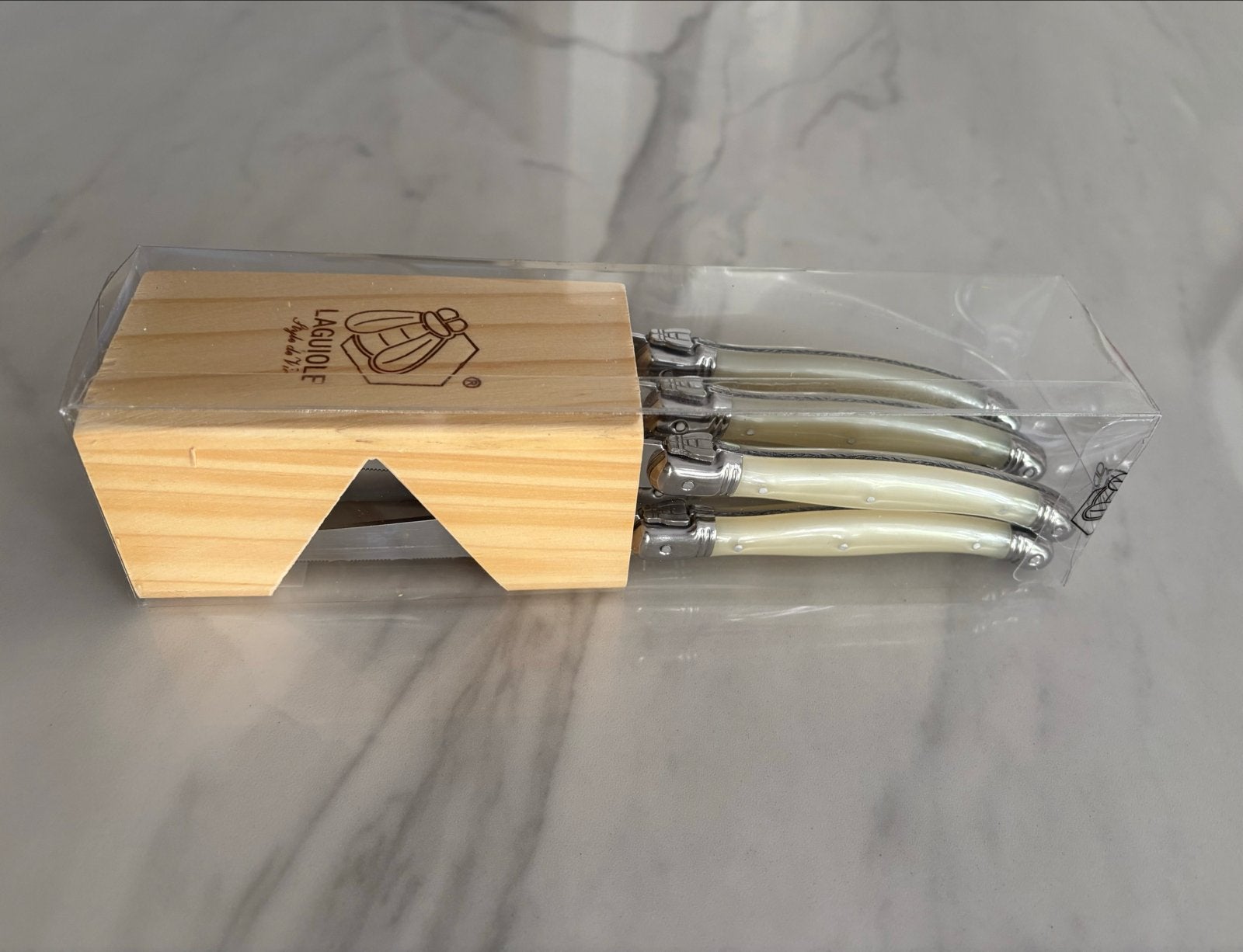 Laguiole Style de Vie Steakmessen set 6 stuks Premium Line, Ophalen, Overige materialen, Los bestek, Messenset