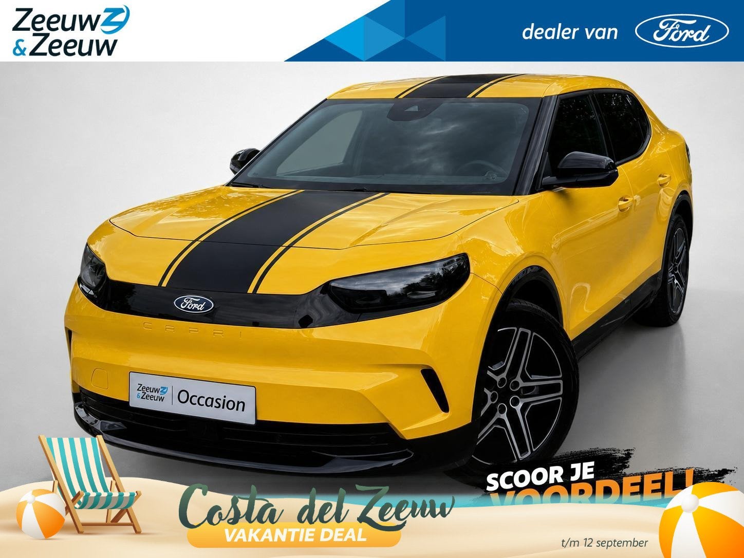 Ford Capri Premium Extended Range RWD 77 kWh | Voorraad | Ac, Auto's, Ford, Automaat, 12 maanden, Achterwielaandrijving, Overige modellen