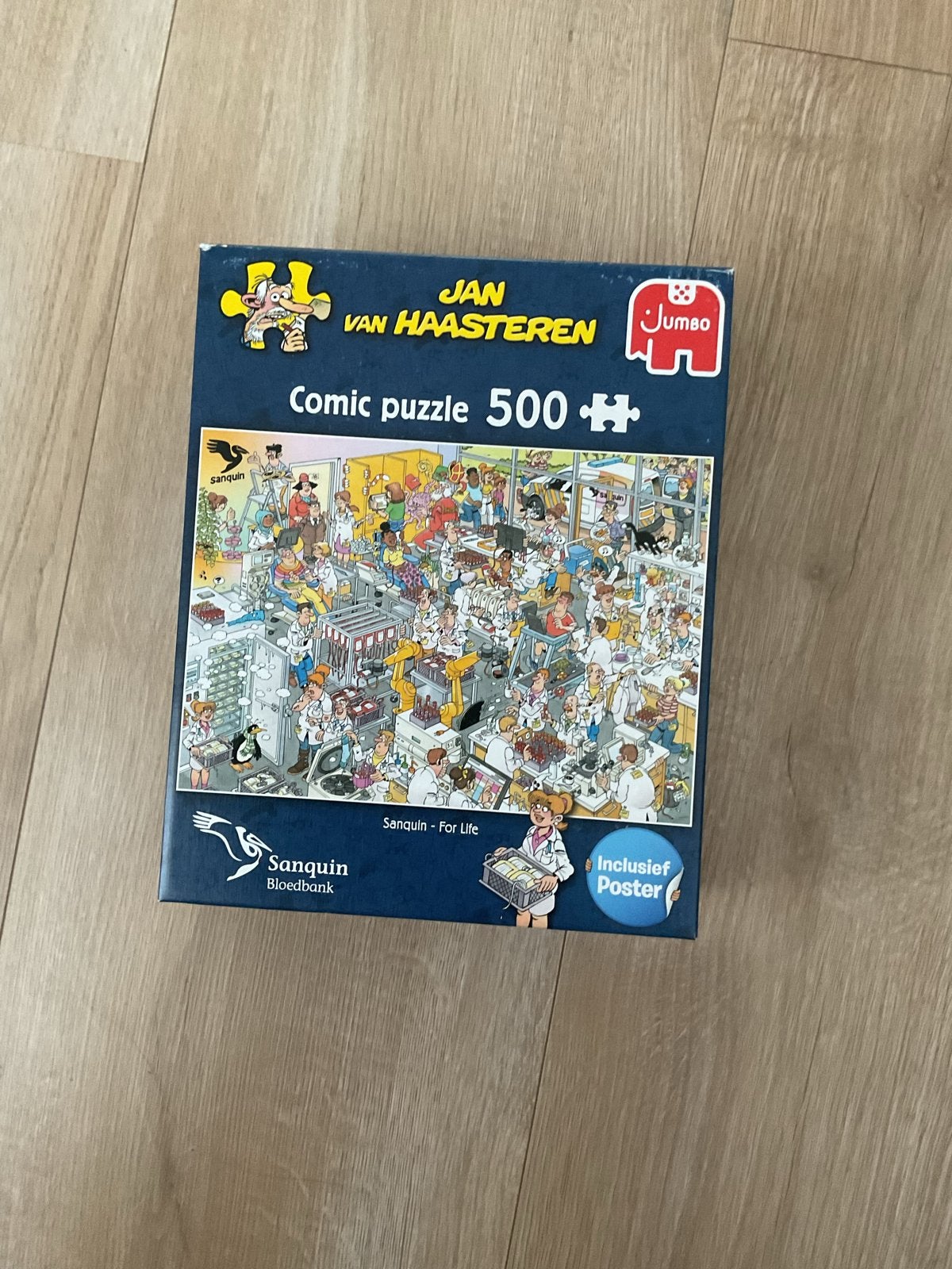 Jan van Haasteren sanquin for life, Ophalen, 500 t/m 1500 stukjes, Nieuw, Legpuzzel