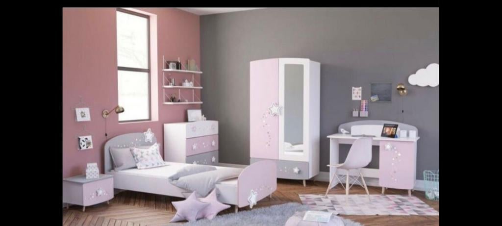 Complete kinderkamer met bed, kast en bureau, Ophalen of Verzenden, Zo goed als nieuw