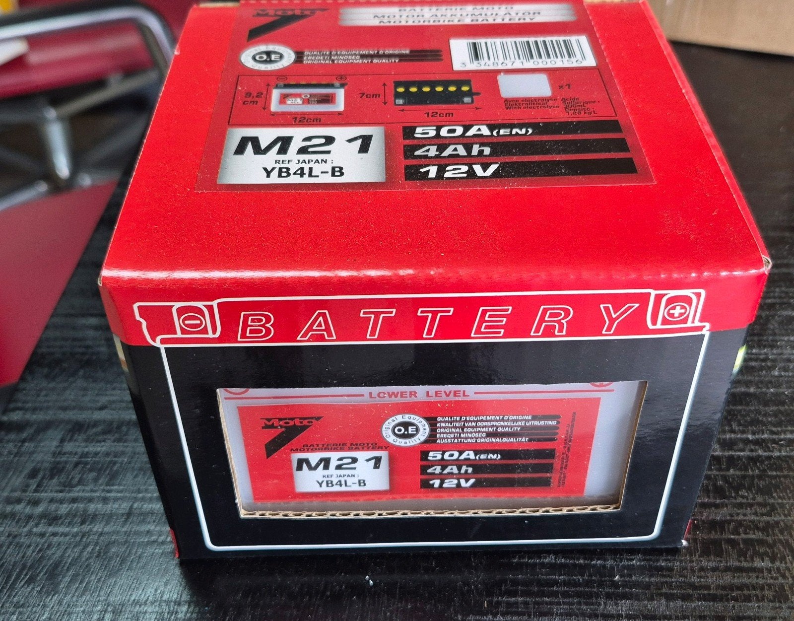 M21 YB4L-B Motorfiets/Brommer/Scooter Accu 12V 4Ah, Scooter, Nieuw, Brommer, Ophalen of Verzenden