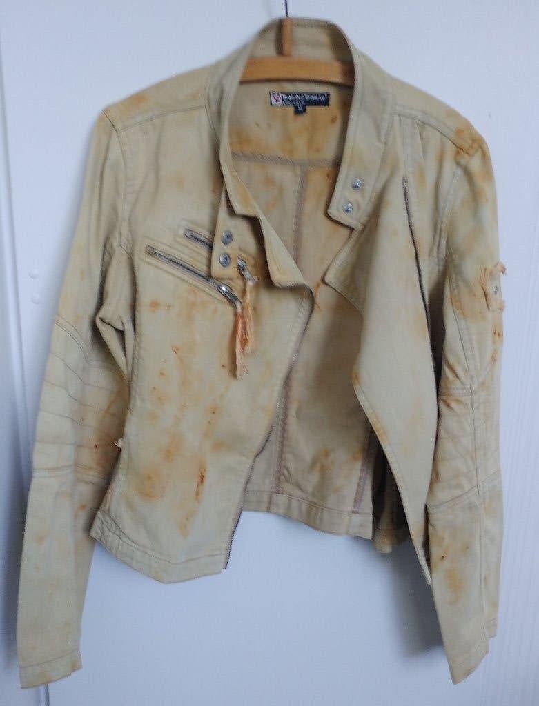 Vintage upcycled reworked spijkerjasje maat m Wonder Woman, Kleding | Dames, Jassen | Zomer, Ophalen of Verzenden, Gedragen, Maat 38/40 (M)