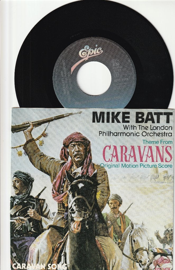MIKE BATT - THEME FROM THE FILM CARAVANS // CARAVAN SONG 7'', Filmmuziek en Soundtracks, 7 inch, Zo goed als nieuw, Overige typen