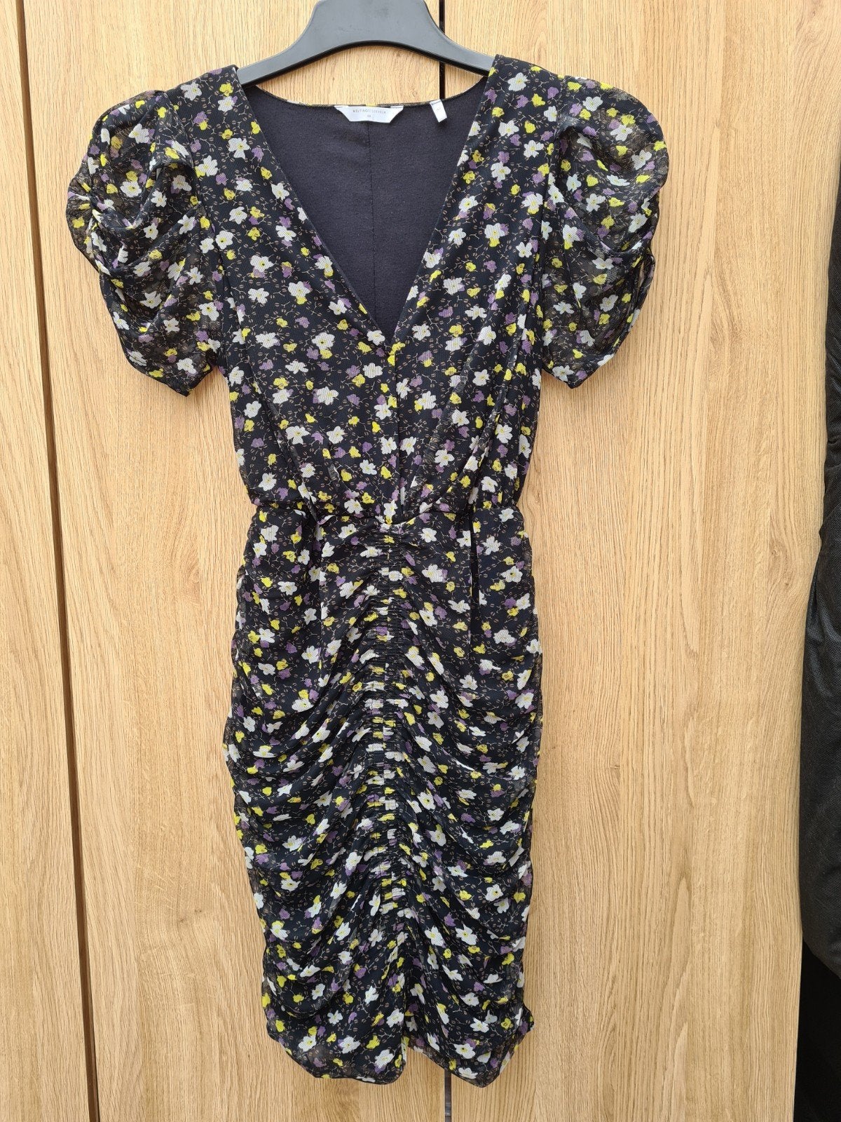 NIEUW Melting Stockholm jurk mt XS geel gebloemd, Ophalen, Geel, Nieuw, Maat 34 (XS) of kleiner